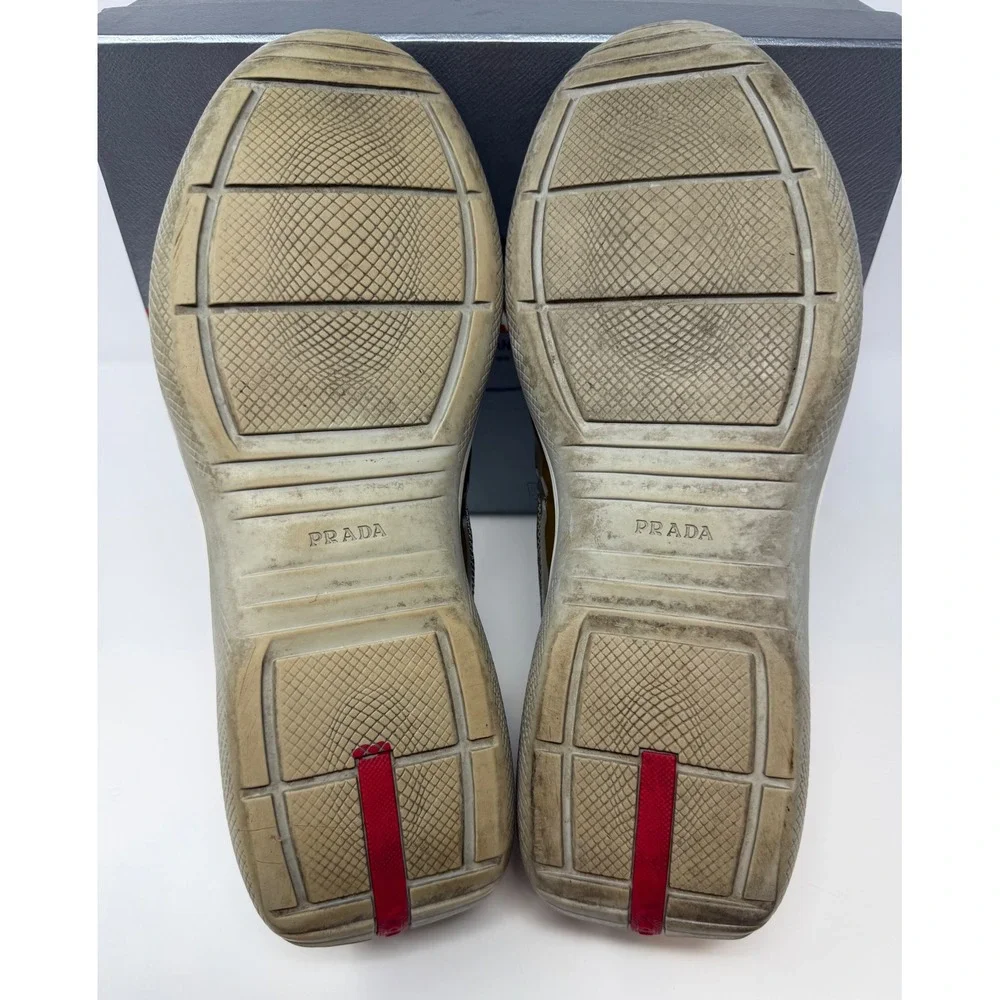Prada Americas Cup Sneaker Olive Green Size 13 US 12 UK